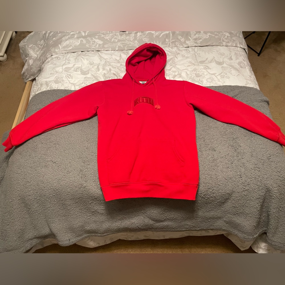 Kith Williams III Hoodie, size L, red